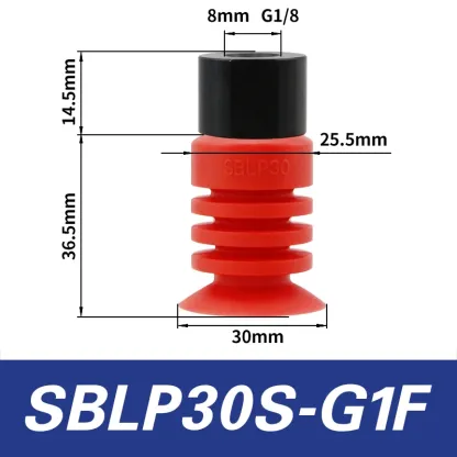 Vacuum suction cup SBLP30 40 50 accordion type film bag opening flexible packaging milk box industrial robot accessories-BOLTTE