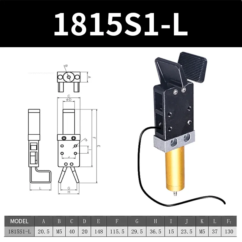 1815S Series With Sensor Robot Arm Injection Molding Machin Pneuamtic Hose  Air Cylinder Robotic Gripper Clamp-BOLTTE