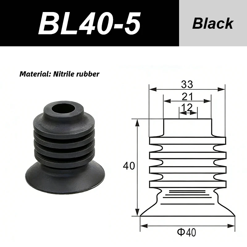 Vacuum Suction Cup Pneumatic Components Plastic Bag Manipulator BL30-5 BL40-5 BL50-5 Soft Bag