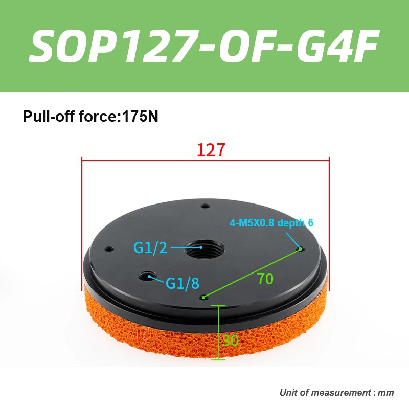 Pneumatic industrial sponge suction cup manipulator, large suction power, large flow traceless gripper-BOLTTE