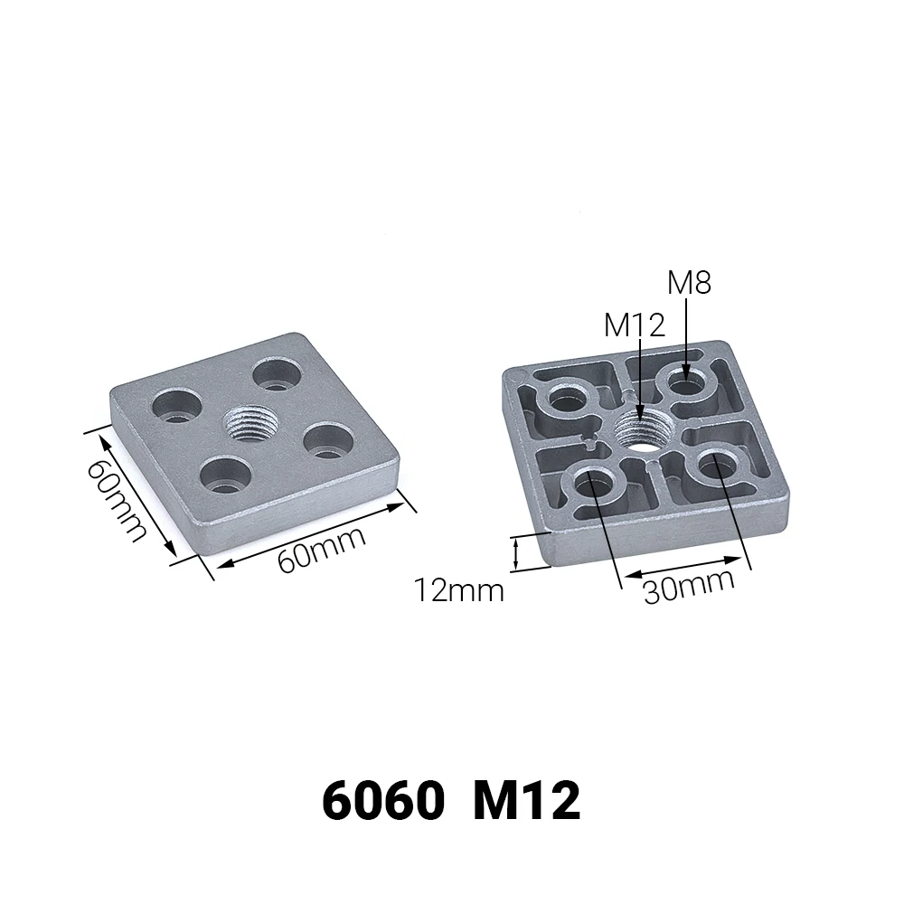4PCS Aluminum Alloy End Connection Plate 3060 4080 4590 6060 8080 Caster Adjustable Levelling Feet Support aluminium profile