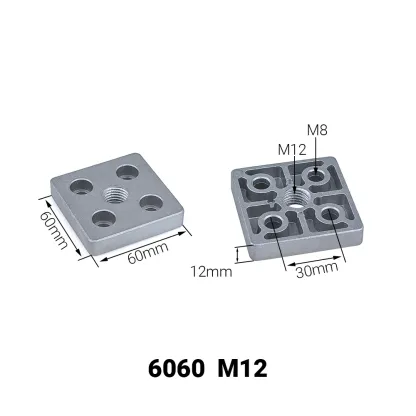 4PCS Aluminum Alloy End Connection Plate 3060 4080 4590 6060 8080 Caster Adjustable Levelling Feet Support aluminium profile