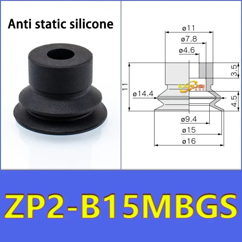 5pcs/pack ZP2 Series Bellow Vacuum Suction Cup  ZP2-B04/06/08/10/15/20MBS/N B06MB Gripper-BOLTTE
