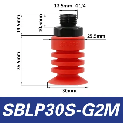 Vacuum suction cup SBLP30 40 50 accordion type film bag opening flexible packaging milk box industrial robot accessories-BOLTTE