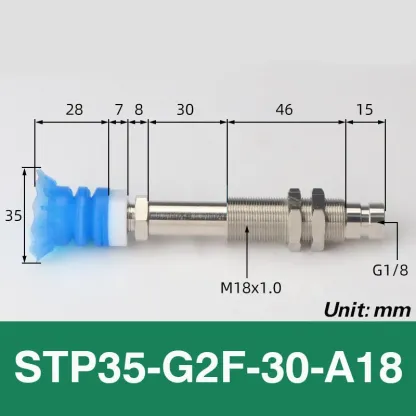 Open bag vacuum suction cup industrial STP35S/60S suction soft packaging silicone mechanical arm accessories suction nozzle lip-BOLTTE