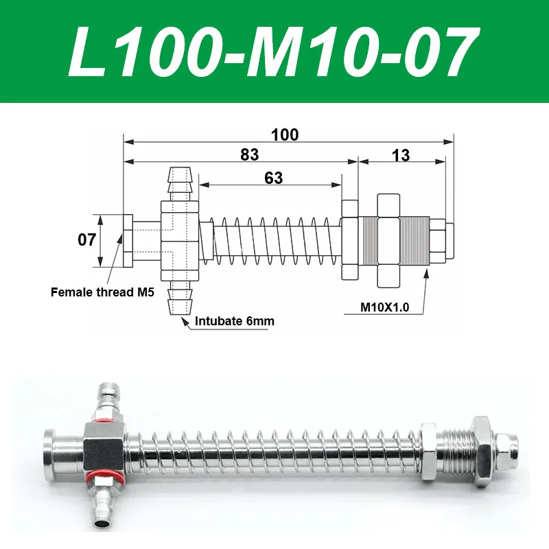 Vacuum suction cup base samll head 7mm hardware manipulator fixture accessories pneumatic support tail Side air intake-BOLTTE