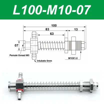 Vacuum suction cup base samll head 7mm hardware manipulator fixture accessories pneumatic support tail Side air intake-BOLTTE