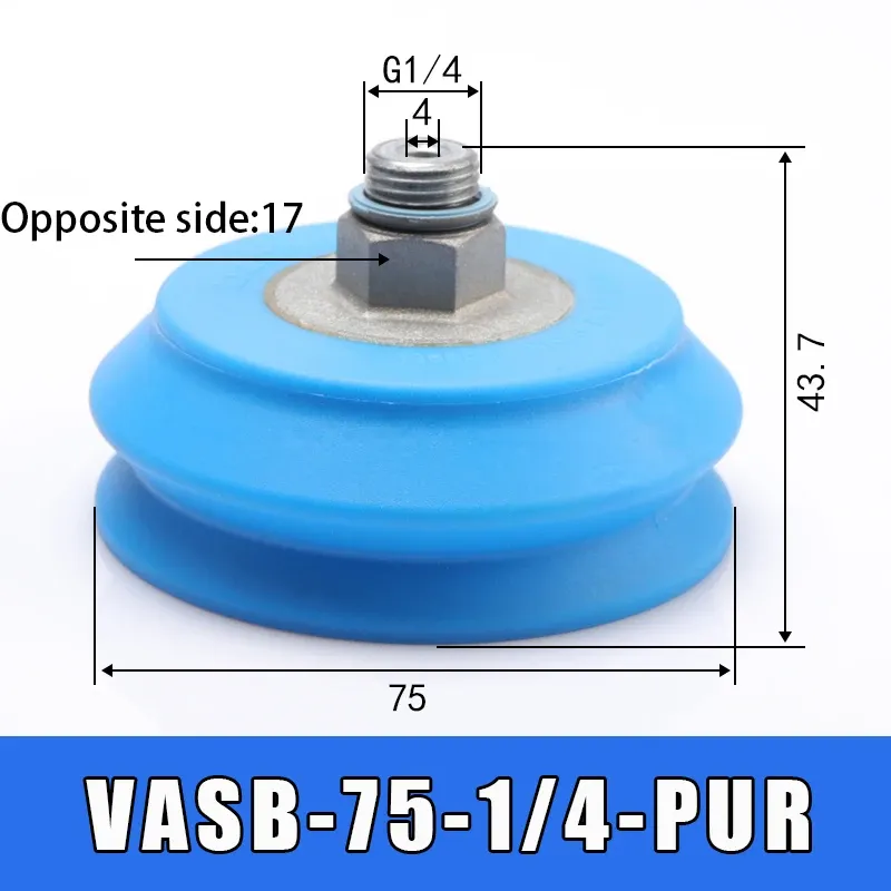 Soft bag robotic arm vacuum suction cup BG41 BGI48 BG34 BG63 lip suction cup