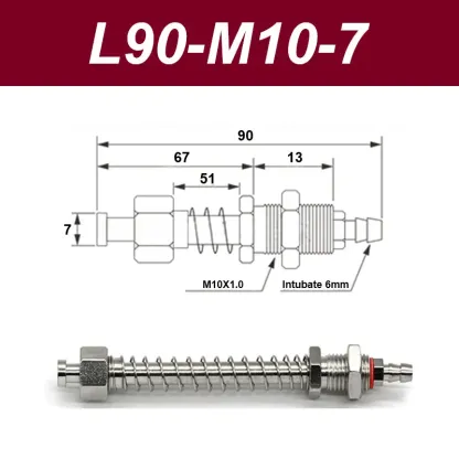 Vacuum suction cup base samll head 7mm hardware manipulator fixture accessories pneumatic support tail air inlet-BOLTTE