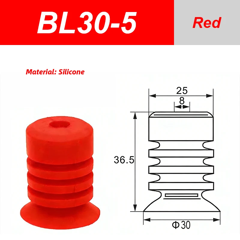Vacuum Suction Cup Pneumatic Components Plastic Bag Manipulator BL30-5 BL40-5 BL50-5 Soft Bag