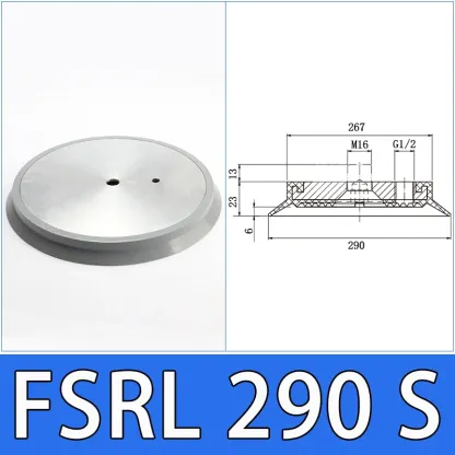 Vacuum suction cup industrial robotic arm suction cup single-layer170 230 290mm silicone strong heavy-duty pneumatic suction cup-BOLTTE