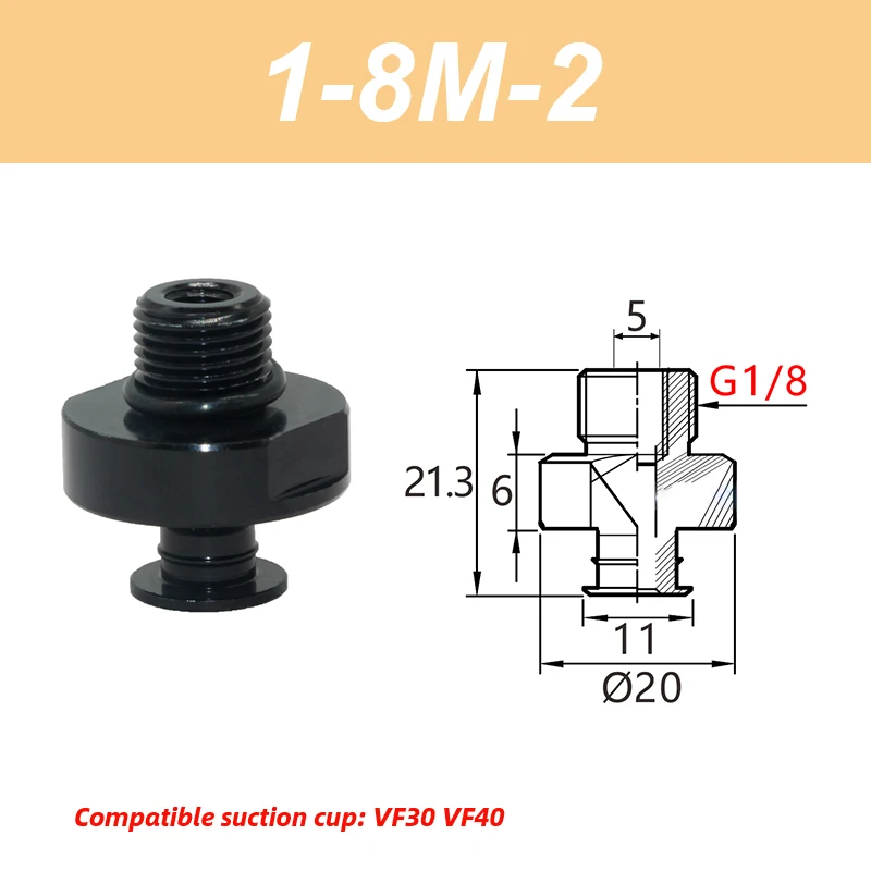 VF Series Manipulator silicone vacuum suction cup VF15/20/25/30/40/50 industrial pneumatic components accessories-BOLTTE