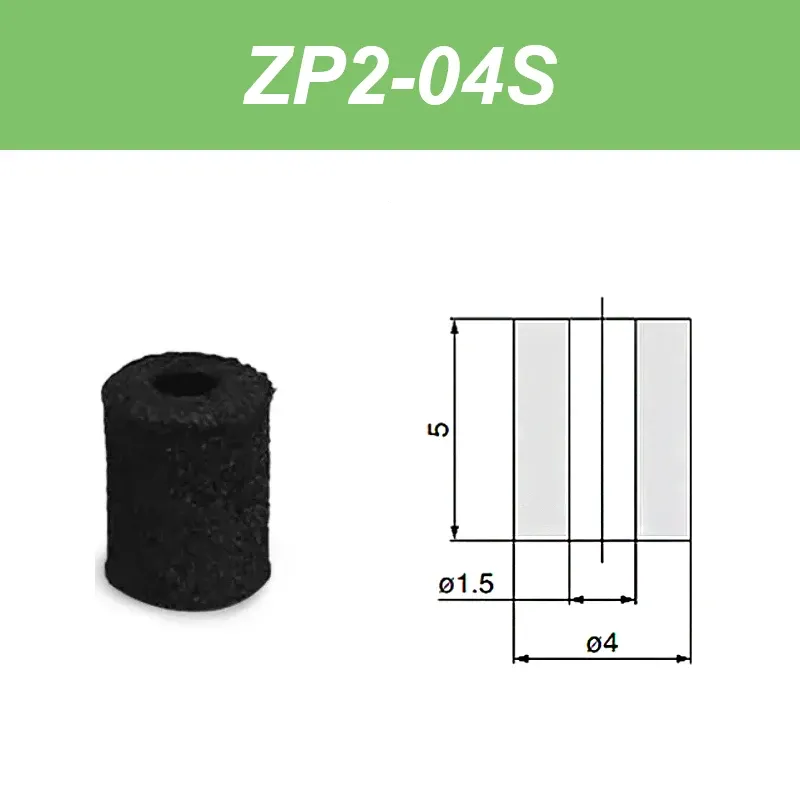 ZP2series sponge vacuum pad, ZP2-T04S-A3, zp2-T06S-A5,ZP2-T08S-A5, ZP2-T10S-B5,A external thread connection, B internal thread-BOLTTE