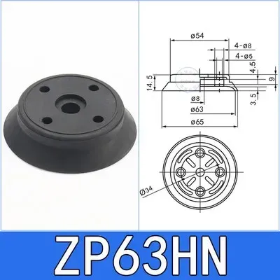 Manipulator accessories vacuum suction cup zpx-hb63 / 80 supporting stroke 25 / 50 / 75 hardware suction cup
