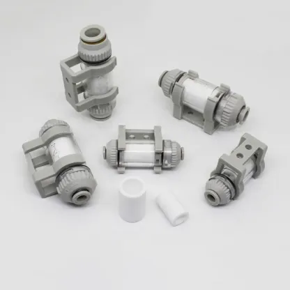 Vacuum Air Filter 4 6 8 10 12mm Tube Plastic Pneumatic Air Pipe Fitting Push In Connector-BOLTTE