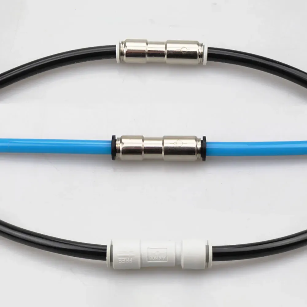 4 6 8 10 12mm Tube Straight One Way Check Valve Non-Return Plastic Pneumatic Air Pipe Fitting Push In Connector-BOLTTE