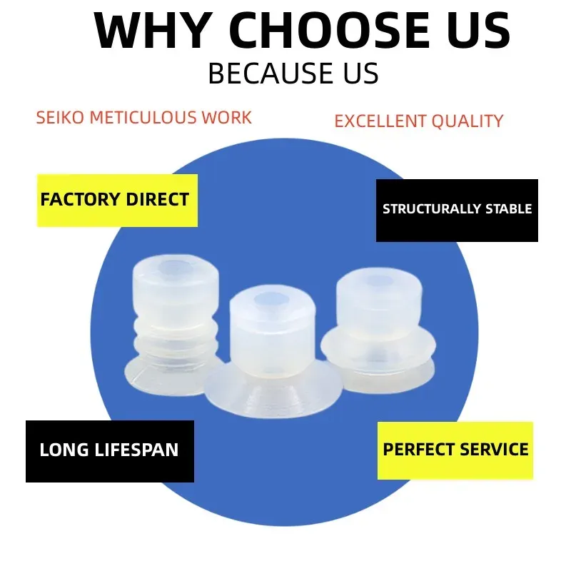 Manipulator vacuum suction cup industrial silica gel high temperature resistant suction nozzle pneumatic accessories DP/MPseries-BOLTTE