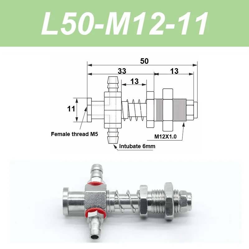 Vacuum suction cup base big head 11mm hardware manipulator fixture accessories pneumatic support tail Side air intake-BOLTTE