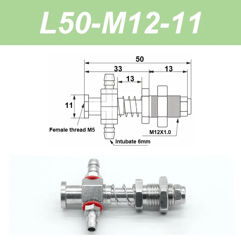 Vacuum suction cup base big head 11mm hardware manipulator fixture accessories pneumatic support tail Side air intake-BOLTTE