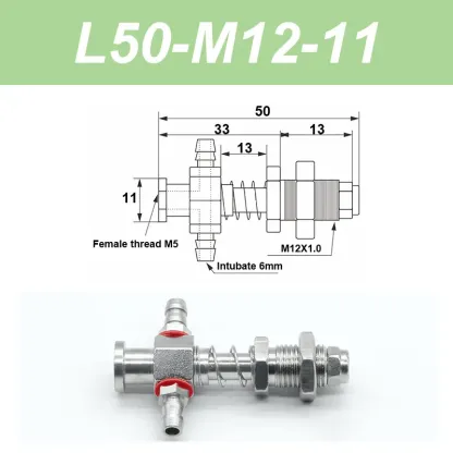 Vacuum suction cup base big head 11mm hardware manipulator fixture accessories pneumatic support tail Side air intake-BOLTTE