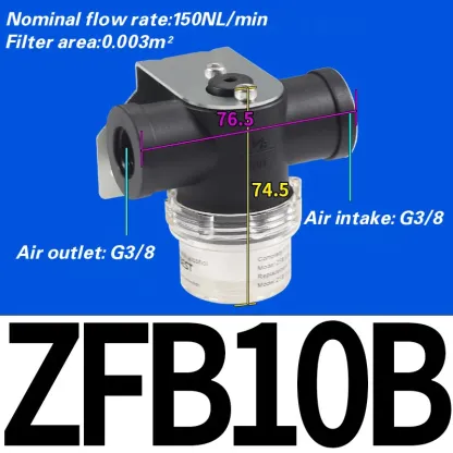 High precision vacuum pump filter cartridge ZFB/ABF-10-15-20-25-40