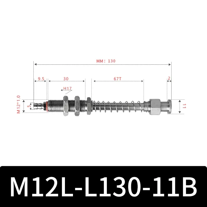 M12-11B Series Big Head Manipulator Pneuamtic Fixture Rubber Sucker Silicone Industrial Vacuum Suction Cup Holder-BOLTTE