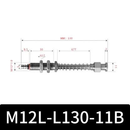 M12-11B Series Big Head Manipulator Pneuamtic Fixture Rubber Sucker Silicone Industrial Vacuum Suction Cup Holder-BOLTTE