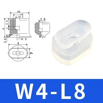 Pneumatic Suction Cup Long Vacuum Sucker Oval W5L10 Injection Molding Machine Manipulator Accessories-BOLTTE