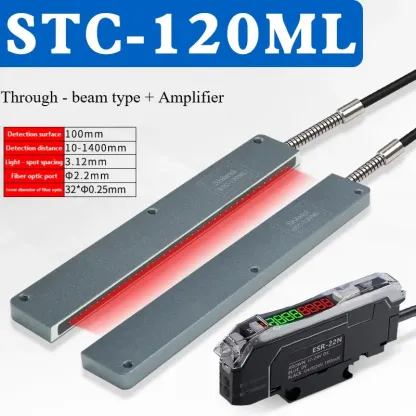 STC-10MLD Rectangular Matrix Fiber Sensor Amplifier Area Detection Diffuse Reflection Grating Counting Photoelectric Sensor-BOLTTE