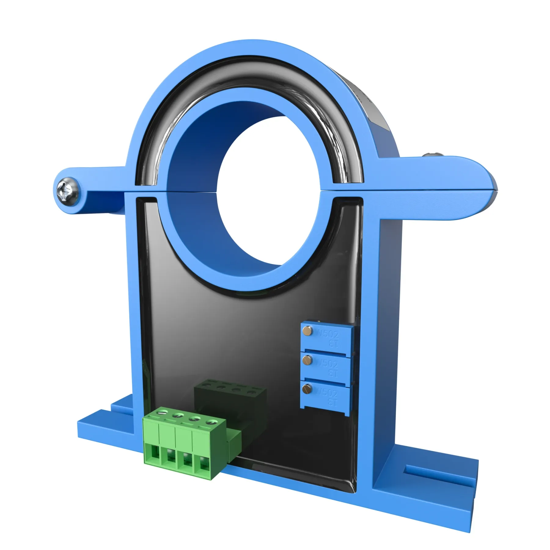 Split Core Current Transmitter 0-500A AC DC Hall Current Sensor Transducer 20mm Hole 0-10V 4-20mA RS485 Current Transmitter-BOLTTE