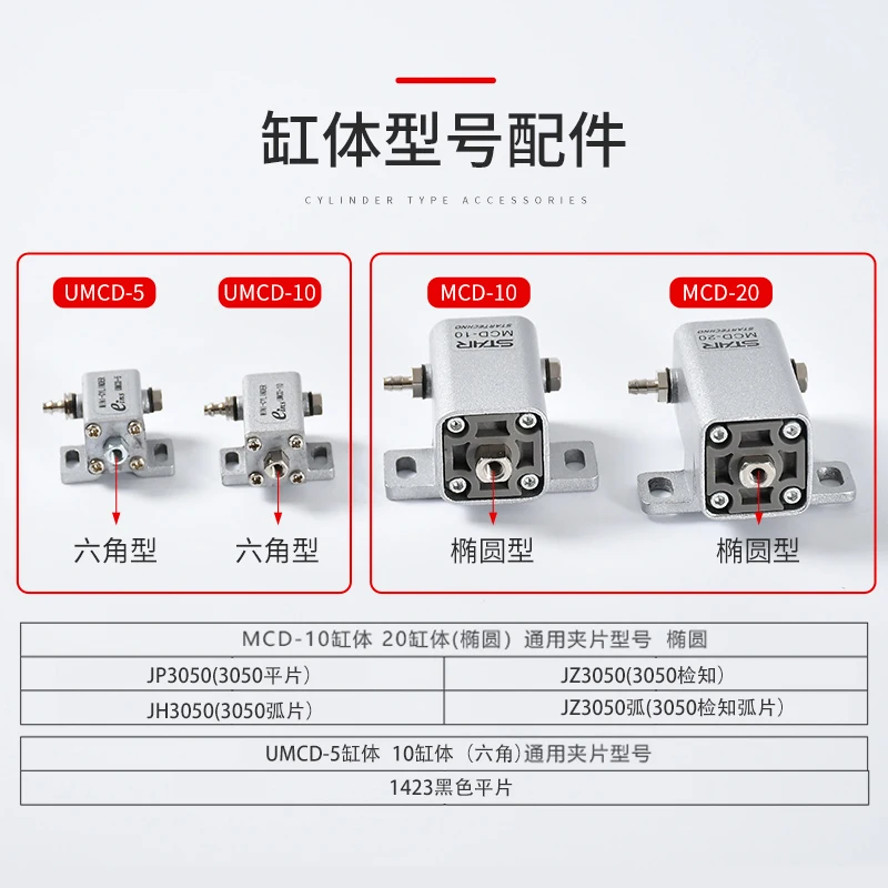 STAR manipulator square holding cylinder MCD-10/MCD-20 mini cylinder with switch detection