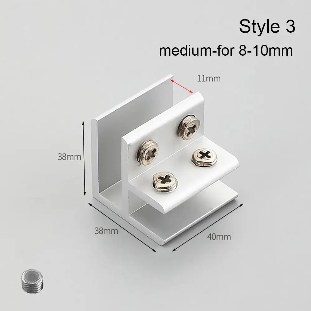 Thicken Panel Bracket Glass Clamp Shelves Clips Furniture Hardware Shelf Holder Clip Shelf Holder Support For 6-12mm