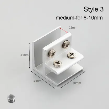 Thicken Panel Bracket Glass Clamp Shelves Clips Furniture Hardware Shelf Holder Clip Shelf Holder Support For 6-12mm