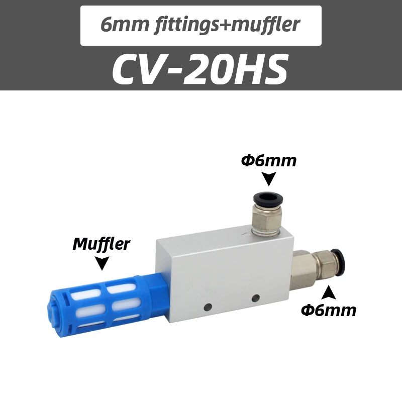 Vacuum generator CV-10HS CV-15HS 20HS 25HS 30HS  industrial negative pressure sucker  CV-10HSCK CV15/20/25HSCK Adjustable series-BOLTTE