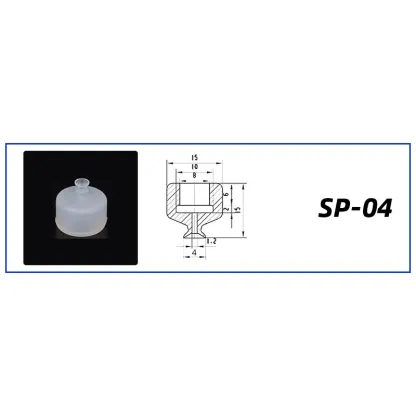 10Pcs/lot Manipulator vacuum suction cup silica gel  resistant suction nozzle pneumatic accessories Head mounting hole 8mm-BOLTTE