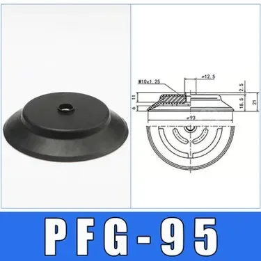 Pneumatic Vacuum Suction Cup Heavy-duty Sucker PFG PFYK-60 Large Power Silicone & NBR Mechanical Arm Robot Automation Tools-BOLTTE