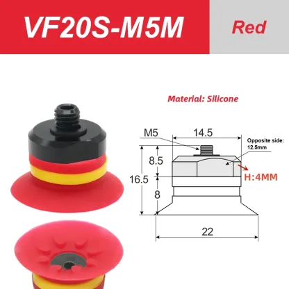 Mechanical arm vacuum suction cup VF20-M5M VF25-M5M silicone suction nozzle industrial suction cup