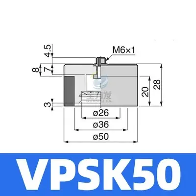 Manipulator accessories vacuum suction cup industrial sponge VPSK10/15/20/25/30/35/50 suction nozzle-BOLTTE