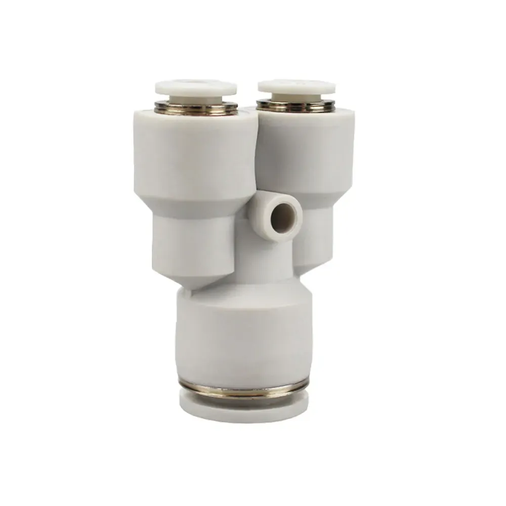 Fit 3 4 6 8 10 12 14 16mm Tube Reducer Y 3 Ways Splitter Plastic Pneumatic Air Pipe Fitting Fittings Push In Connector Coupler-BOLTTE