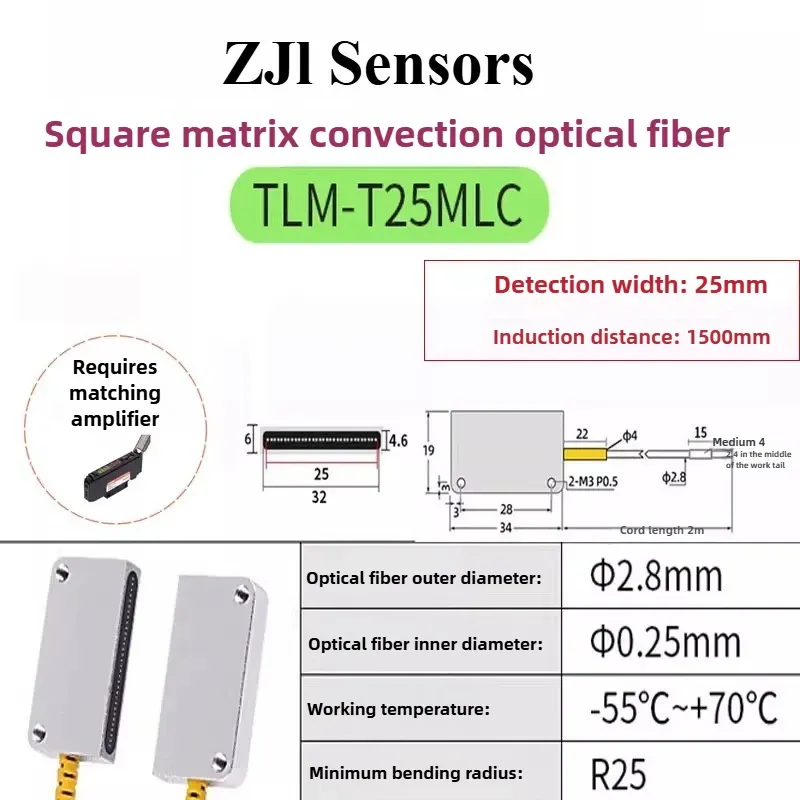 TLM-TA10 Matrix Fiber Optic Sensor Shooting Induction Automation Area Detection Infrared Induction Photoelectric Switch Grating-BOLTTE