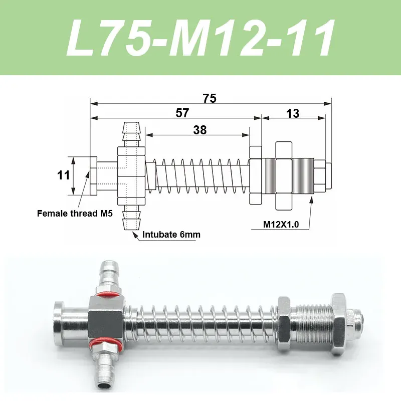 Vacuum suction cup base big head 11mm hardware manipulator fixture accessories pneumatic support tail Side air intake-BOLTTE
