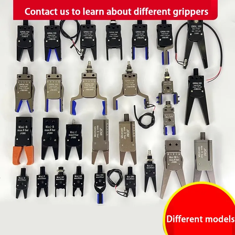 Mechanical Arm Gripper Pneumatic Clamp MINI A Male Female Thread Fixture Injection Molding Accessories Robot Automation Tools-BOLTTE