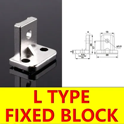 Manipulator Accessories Fixture Connection Block Hardware Fixing Block Single and Double Hole Nut Suction Cup Seat Bracket