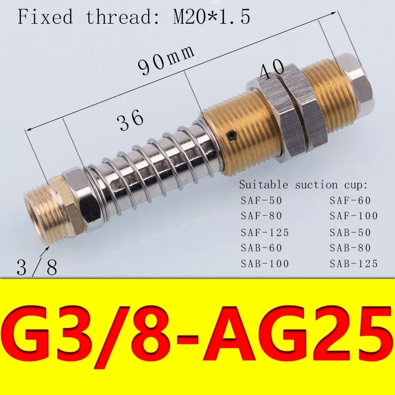 Vacuum Suction Cup Fittings Anti-rotation Fittings Manipulator Accessories Industrial Pneumatic Accessories FSTE-BOLTTE