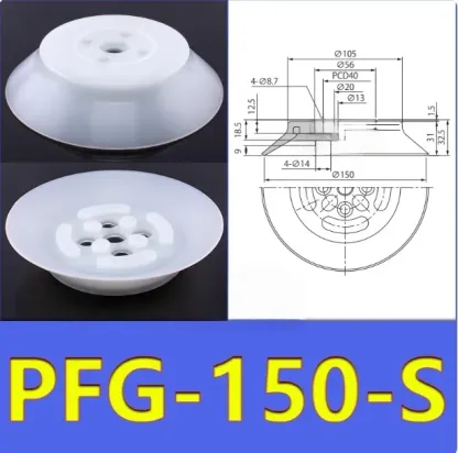 Heavy-duty glass vacuum suction cup fittings industrial J25/J50/J75-B01-A18/A22