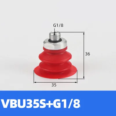 Mechanical hand vacuum suction cup industry VBU35 imported silicone high temperature resistant powerful suction nozzle pneumatic-BOLTTE