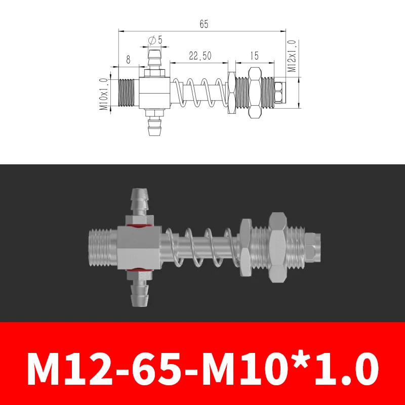 M12-07B Series Small Air Pneuamtic Parts Fixture Rubber Sucker Pad Silicone Vacuum Suction Cup Mount-BOLTTE