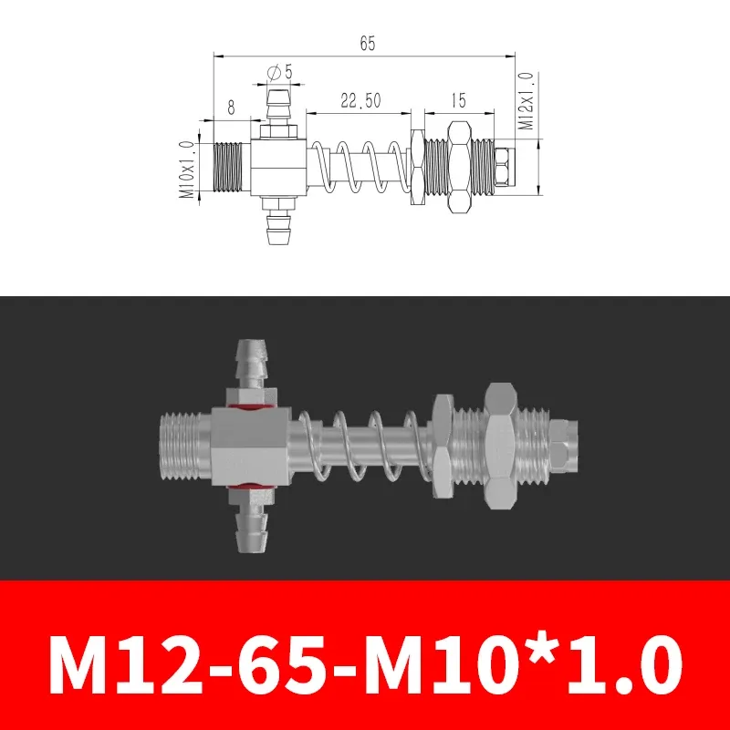M12-07B Series Small Air Pneuamtic Parts Fixture Rubber Sucker Pad Silicone Vacuum Suction Cup Mount-BOLTTE