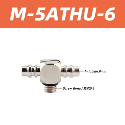 M Series Miniature Fittings M-5AU-4 M-5ALU-4 Male Barb Pneumatic Pipe Air Hose Quick Fitting Mini Connector M3 M4 M5 M6-BOLTTE