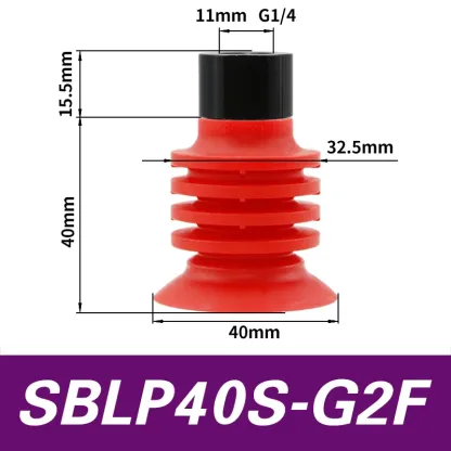 Vacuum suction cup SBLP30 40 50 accordion type film bag opening flexible packaging milk box industrial robot accessories-BOLTTE